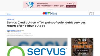 
                            12. Servus Credit Union ATM, point-of-sale, debit services return ... - Servus Credit Union Mastercard Portal