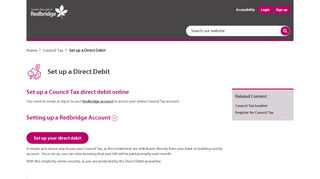 
                            9. Set up a Direct Debit - Redbridge Council - Redbridge Council Tax Portal