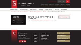 
                            8. Set up email on my Smartphone (Students) | Normandale ... - Normandale Email Portal
