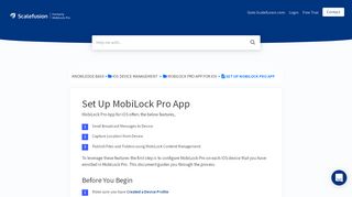
Set Up MobiLock Pro App - MobiLock Help: Documentation ...  
