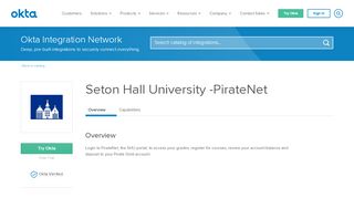 
                            7. Seton Hall University -PirateNet | Okta - Piratenet Portal