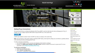 
                            7. Setting Proxy Connections - Windstream Hosting - Windstream Business Net Portal Proxy