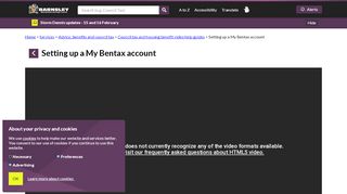 
                            8. Setting up a My Bentax account - Barnsley Council - Barnsley Council Tax Portal