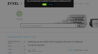 4. Setting up an SSID with Captive Portal on NCC  Zyxel Support ... - Zyxel Nebula Portal
