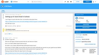 
Setting up UC Davis Email in Outlook : UCDavis - Reddit
