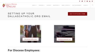 
                            4. SETTING UP YOUR DallasCatholic.org Email - Webmail Catholic Org Portal