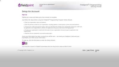 
                            10. Setup An Account - schedule.fieldprint.com
