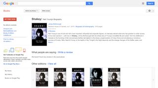 
Shakey: Neil Young's Biography  
