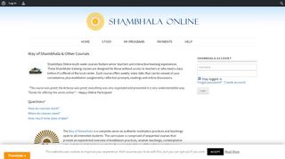 
                            6. Shambhala Online multi-week interactive meditation courses - Shambhala Online Portal