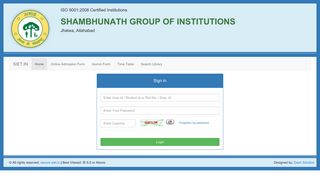
                            1. Shambhunath Group of Institutions - Siet.In - Siet Portal
