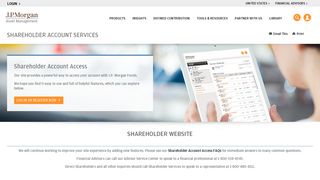 Shareholder Account Services - J.P. Morgan Asset Management