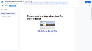
                            9. Sharekhan trade tiger download for android tablet - Sharekhan Trade Tiger Portal Software