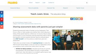 
                            8. Sharing Assessment Data with Parents Just Got Simpler - NWEA - Edeca Login