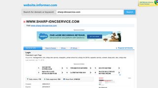 
                            6. sharp-idncservice.com at Website Informer. Login. Visit Sharp ... - Sharp Idnc Service Login