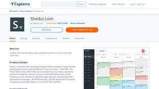 
                            8. Shedul.com Reviews and Pricing - 2020 - Capterra - Shedul Com Portal