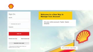 
                            8. Shell Credit Card: Sign On - Citibank - Shell Worldline Shell Portal Login