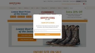 
                            4. Sheplers | Western Wear & Cowboy Boots - FREE SHIPPING! - Sheplers Portal