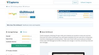 
                            5. ShiftHound Reviews and Pricing - 2020 - Capterra - Shifthound Employee Portal