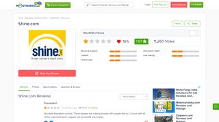 
                            5. SHINE.COM - Reviews | online | Ratings | Free - MouthShut.com - Shine Job Portal