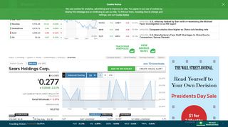 
SHLDQ Stock Price | Sears Holdings Corp. Stock Quote (U.S. ...  
