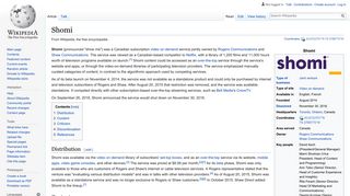 
                            1. Shomi - Wikipedia - Shomi Rogers Portal