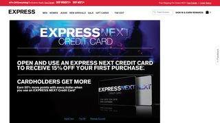 Shop Men's and Women's Clothing - Express - Comenity Express Credit Card Portal