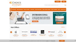 Shop online and earn Points with Choice Privileges Online Mall - Www Choiceprivileges Com Portal