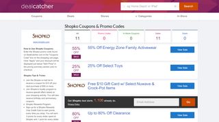 
                            1. Shopko Coupons: 55% Off 2020 Promo Codes - DealCatcher - Shopko Email Sign Up