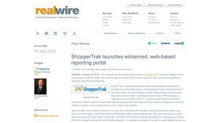 
ShopperTrak launches enhanced, web-based reporting portal  
