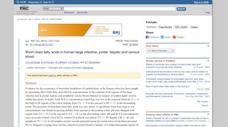
Short chain fatty acids in human large intestine, portal ... - NCBI - NIH

