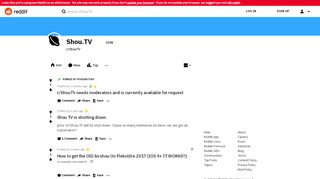 Shou.TV - Reddit