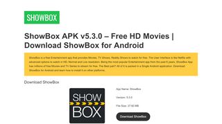 
                            7. ShowBox | Free Movie Streaming App - Showbox Subtitles Portal