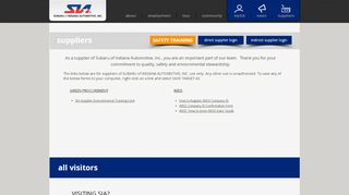 
                            3. SIA | info & login - Subaru of Indiana Automotive, Inc. - Sia Portal