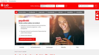 
                            5. Sicher online zahlen mit paydirekt | Landessparkasse zu ... - LzO - Banking Lzo Portal