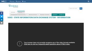 
                            7. SIDES - State Information Data Exchange System ... - Sides Online Portal