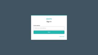 
                            1. Sign in - ACCTV - Acctv Portal