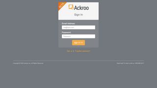 
                            4. Sign In | Ackroo Inc. - Ackroo Portal