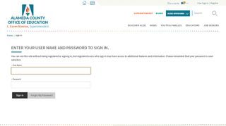 
                            7. Sign In - Alameda County Office of Education - Acoe Login