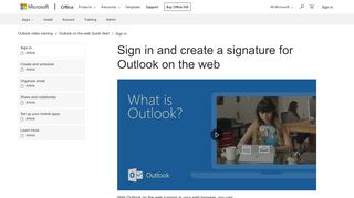 
                            6. Sign in and create a signature for Outlook on the web - Outlook - Signature Healthcare Email Login