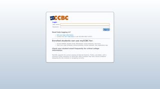
                            2. Sign In - Ccbc Student Portal