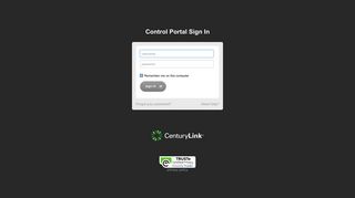 
                            9. Sign In - Centurylink Customer Portal