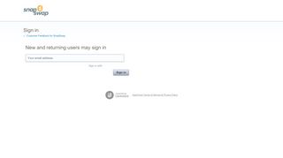 
                            2. Sign in – Customer Feedback for SnapSwap - Snapswap Portal