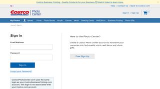 
                            1. Sign In - Customer Login, My Account | Costco Photo Center - Costco Photo Portal
