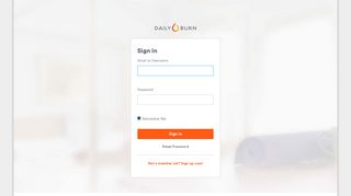 
                            4. Sign In - Daily Burn — A Better Fit - Dailyburn Tracker Portal