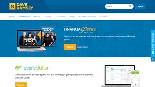 
                            2. Sign In - Dave Ramsey - Financial Peace University Activation Code Portal