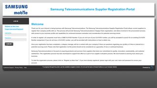 
                            5. SIGN IN - D&B Supplier Portal - Samsung Vendor Portal