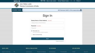 
                            4. Sign In - Election Commission of India - Www Ecinet In Portal