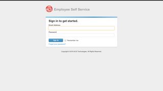 
                            2. Sign In - Employee Services - Acs Employee Portal