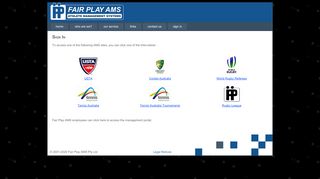 
                            1. Sign In - Fair Play Athlete Management Systems - Athlete Management System Portal