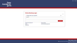 
                            1. Sign In- First American Bank - First American Bank Online Banking Portal